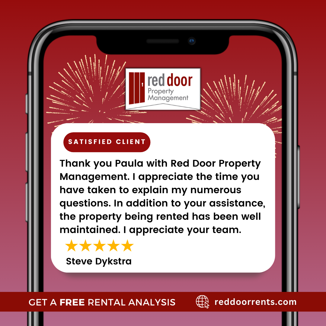 ⭐⭐⭐⭐⭐ A Big Thank You to Paula and the Red Door Team!